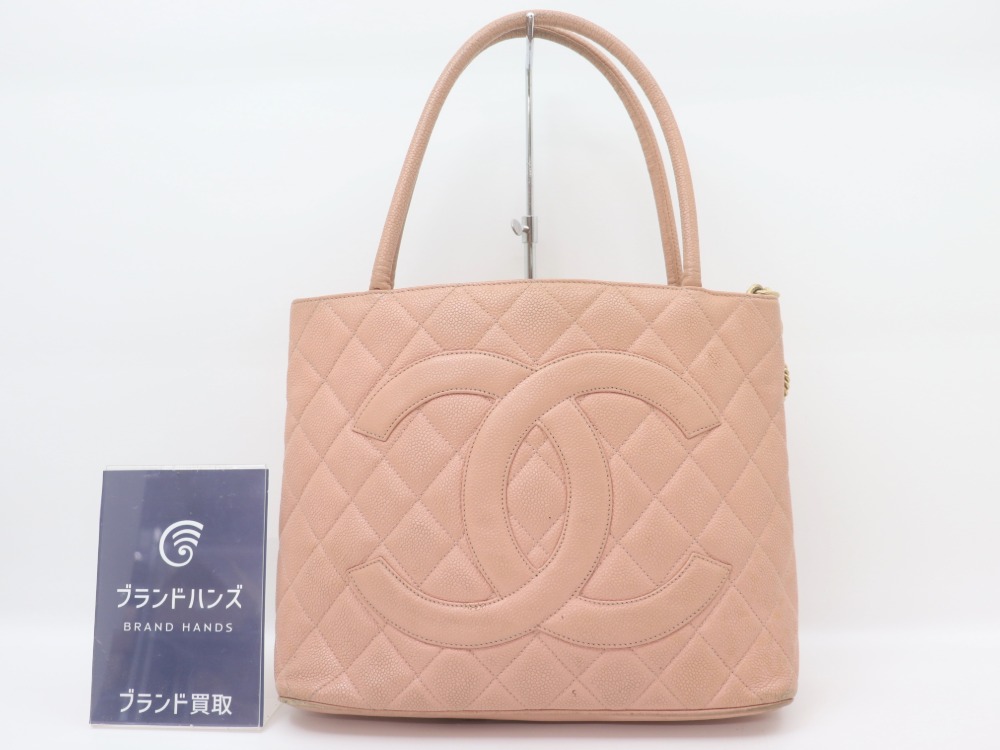 シャネルキャビアスキン復刻トート全体図