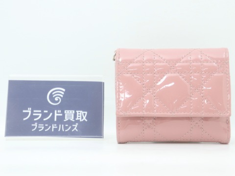 ディオールカナージュ三つ折り財布