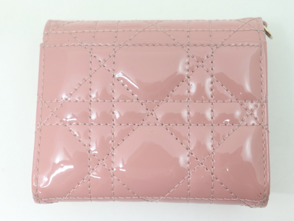 ディオールカナージュ三つ折り財布裏側