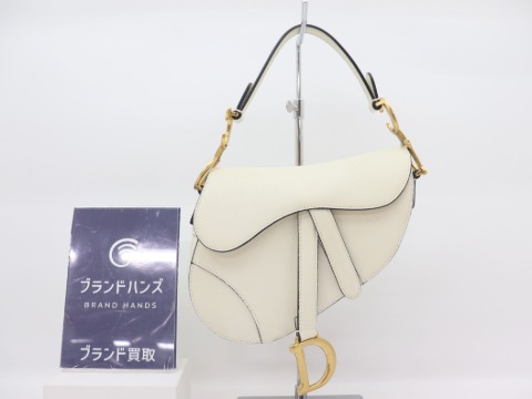 ディオールレザーサドルバッグ