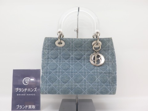 ディオールレディディオールデニムハンドバッグ
