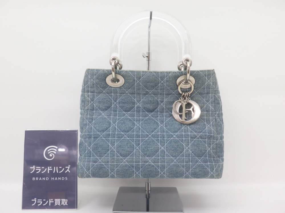 ディオールレディディオールデニムハンドバッグ全体図