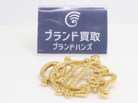 ディオールロゴブローチ