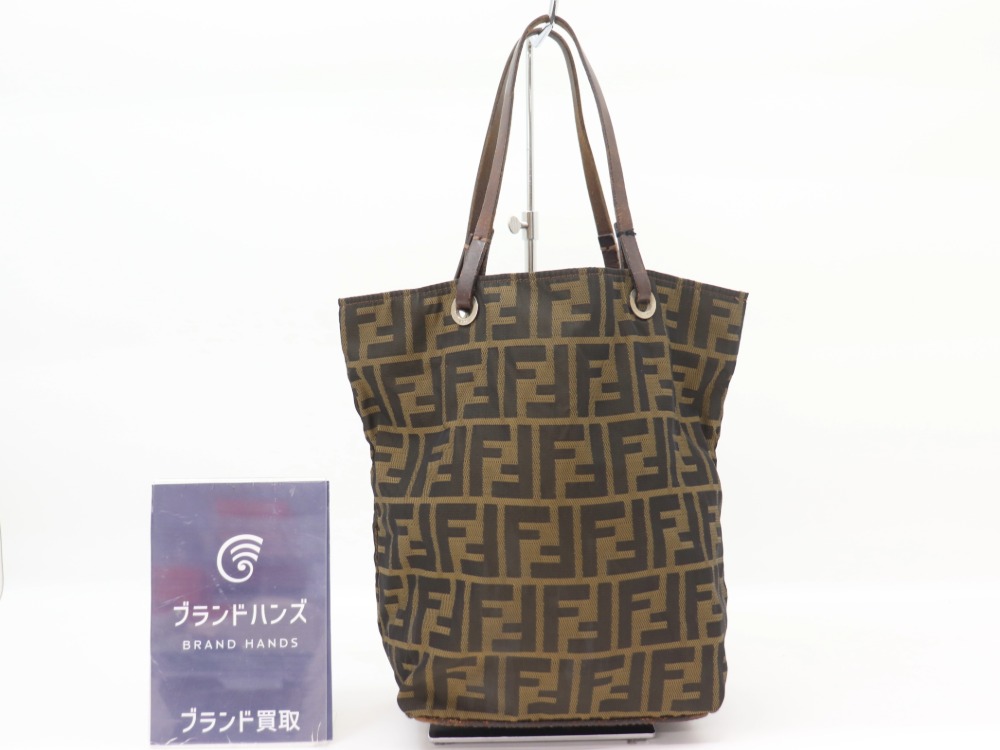 フェンディズッカ柄トートバッグ全体図