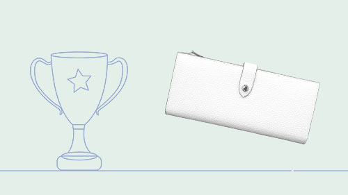 ボナベンチュラの長財布とカップ