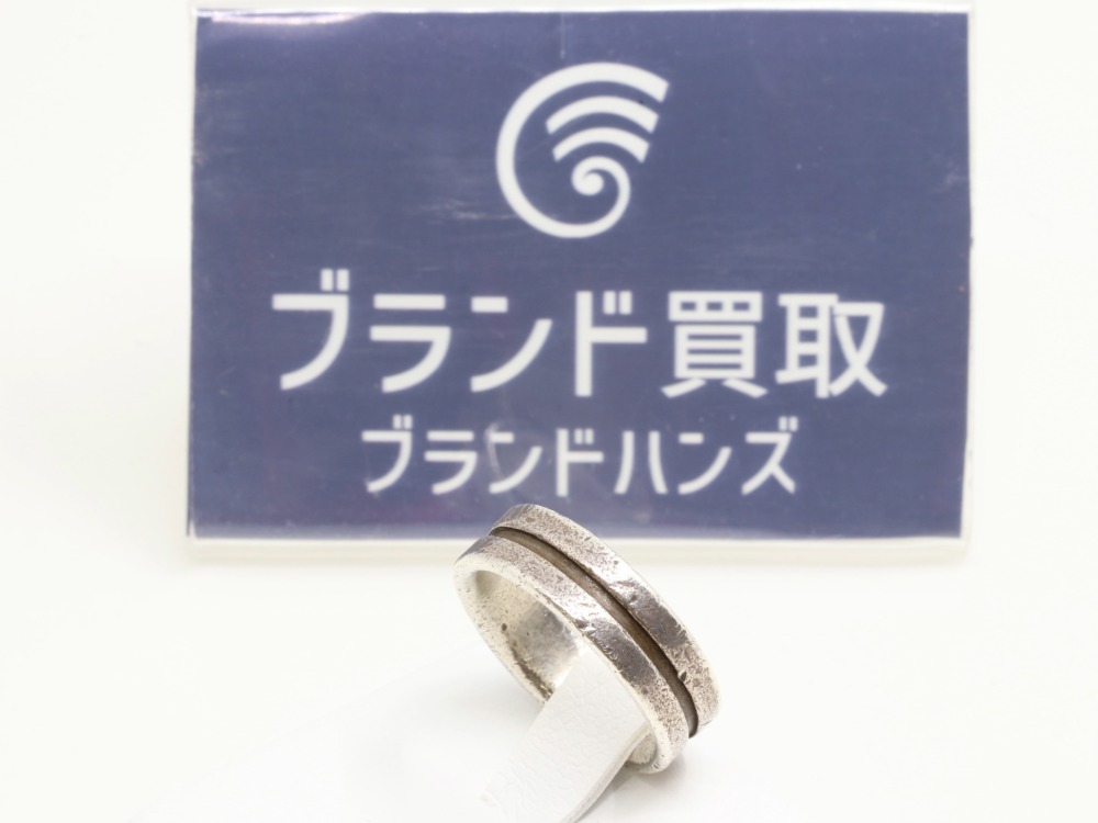 ボロボロの銀Ag925シルバーリング全体
