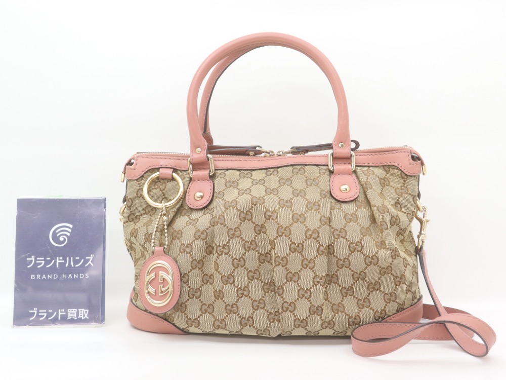 難波でグッチのスーキートートバッグ247902を2万円で買取しました