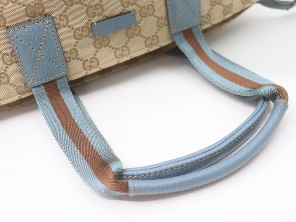グッチのGGキャンバストートバッグ持ち手