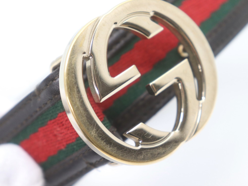 グッチシェリーラインベルトバックル