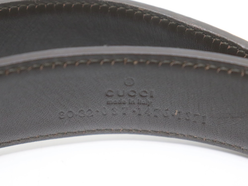 グッチシェリーラインベルト刻印