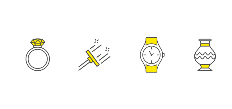 ルイヴィトンと貴金属、時計とダイヤの指輪のイメージ写真