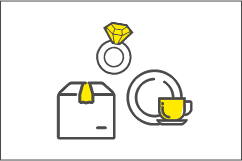 ダンボールティーカップダイヤリングのアイコン