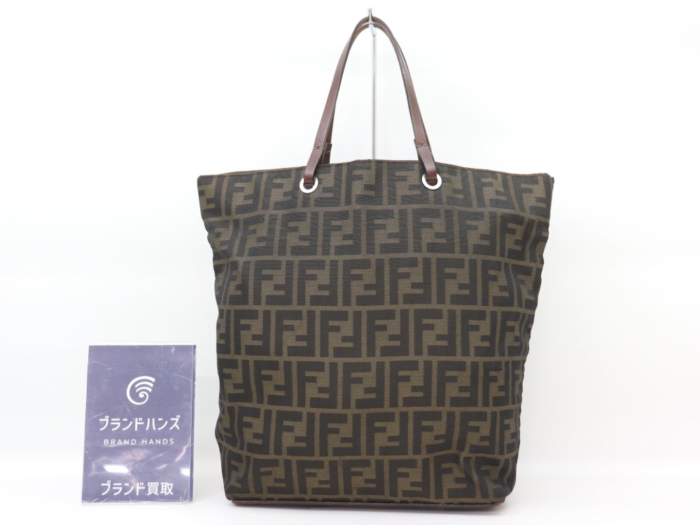 フェンディズッカ柄トートバッグ全体図