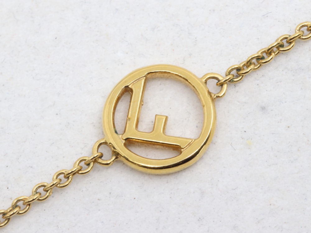 フェンディロゴラインストーンネックレス金具