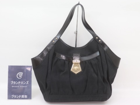 フェンディ布地トートバッグ