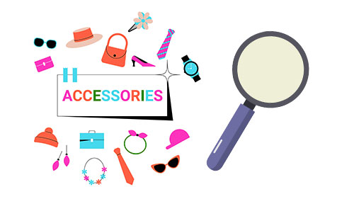 ブランド品やアクセサリーなど色んな商品とルーペ