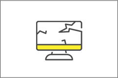 不用品の壊れたテレビ