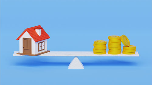家とお金の天秤