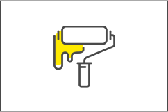 家のリフォームにペンキを塗る