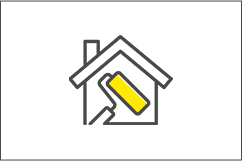 家をリフォームするアイコン