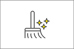 掃除をするほうき