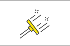 簡易清掃のほうき