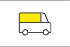 遺品の配送のトラック