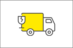 遺品を大切に運ぶトラック