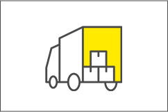 遺品を運ぶトラック