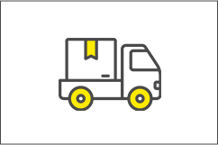 遺品を配送するトラック