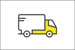 遺品を配送するトラック