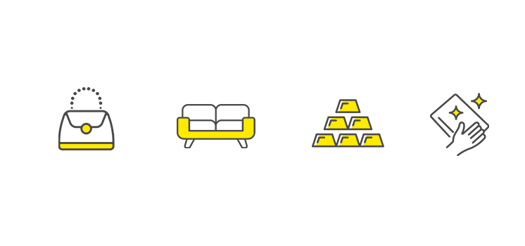 ルイヴィトンと貴金属、時計とダイヤの指輪のイメージ写真
