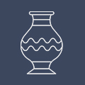 骨董品の壺のアイコン