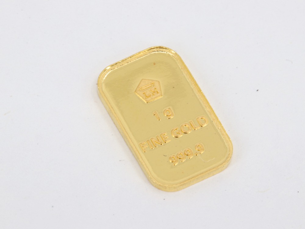 24金のインゴット裏面