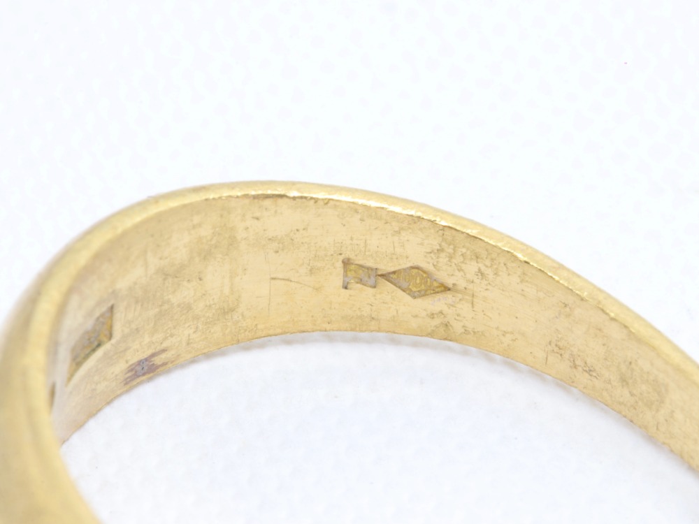 24金のリング刻印
