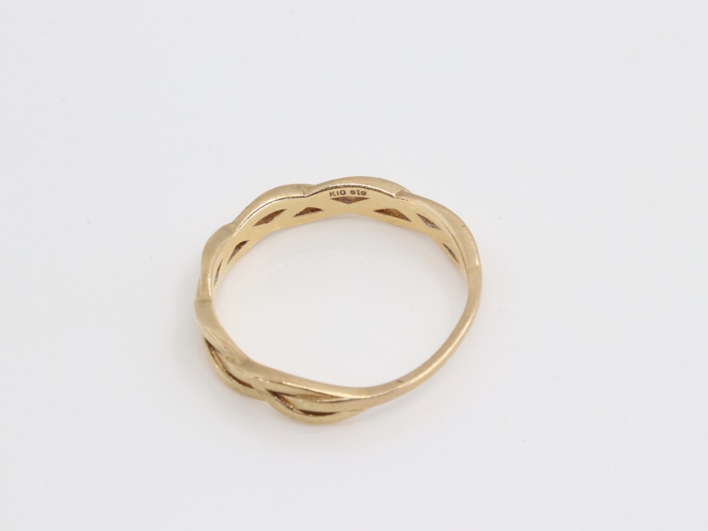 K10(10金)リング刻印