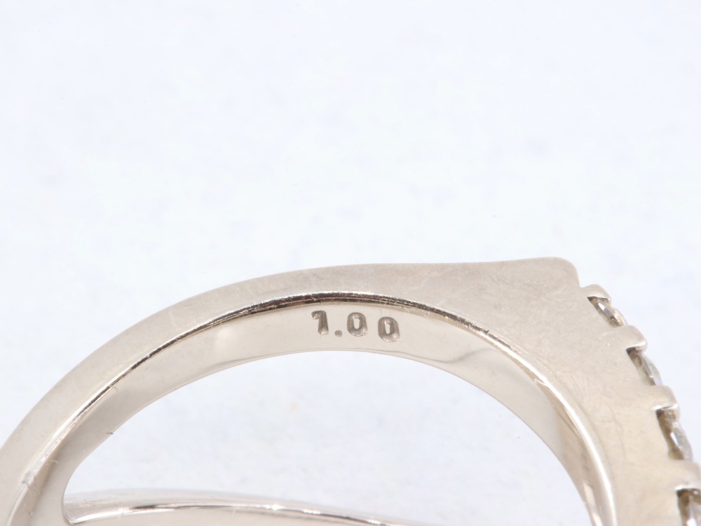 K18ダイヤリング刻印1