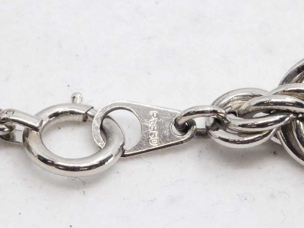 Pt850のネックレス刻印