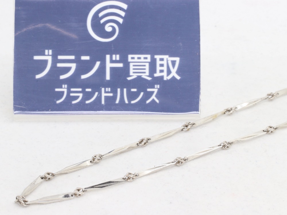 Pt850切子ネックレス全体