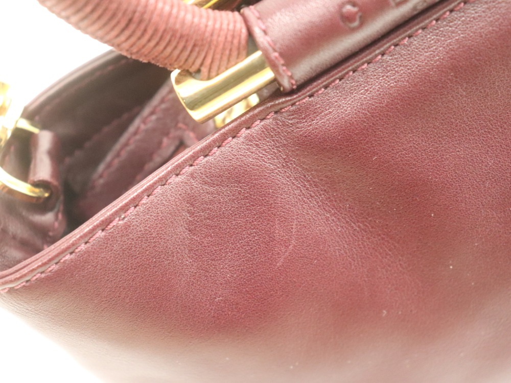 セリーヌのサークル2WAYバッグ傷部分