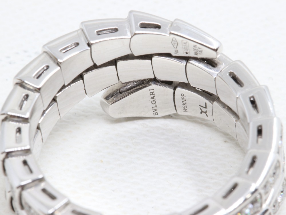 ブルガリのセルペンティリング刻印