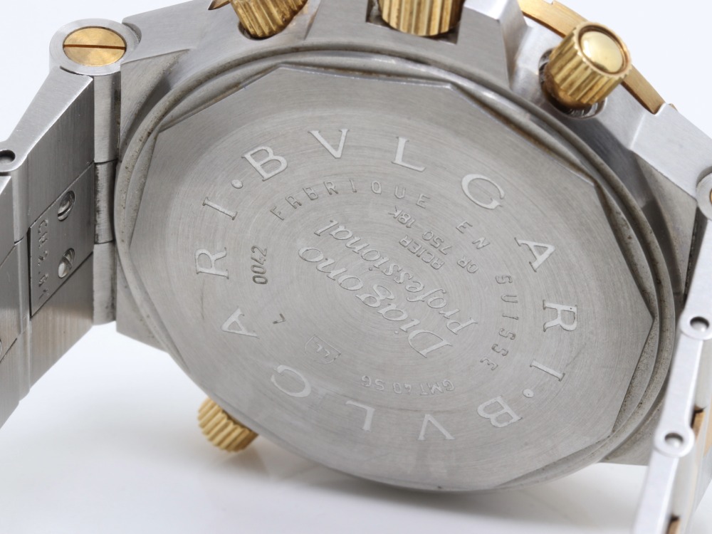 ブルガリディアゴノGMT40SG裏蓋