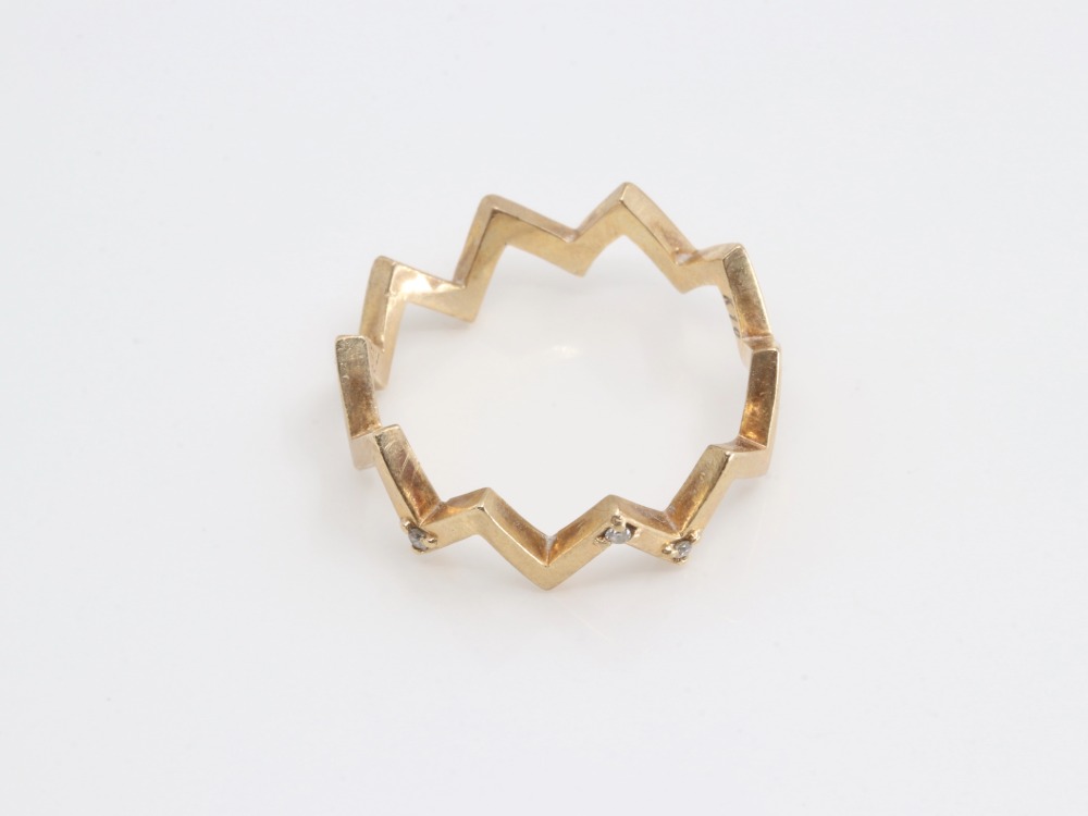 K10(10金)リング表面