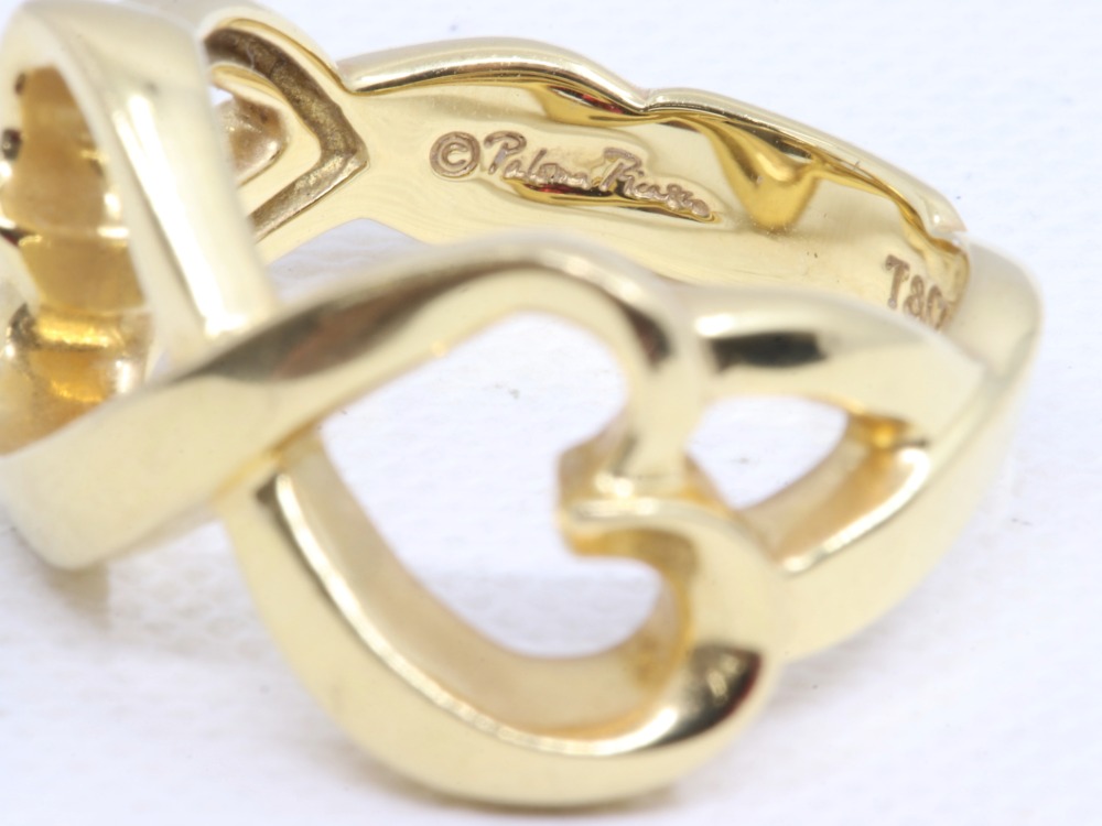 ティファニーリングK18刻印