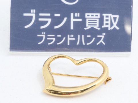 K18のハートブローチ