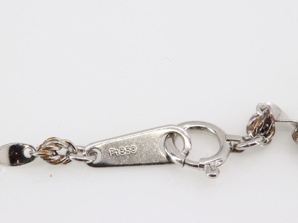 PT850ネックレス7.7g刻印