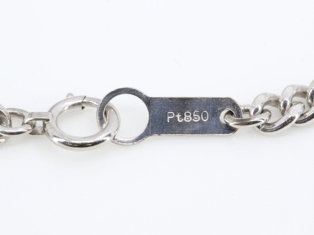 Pt850のネックレス刻印
