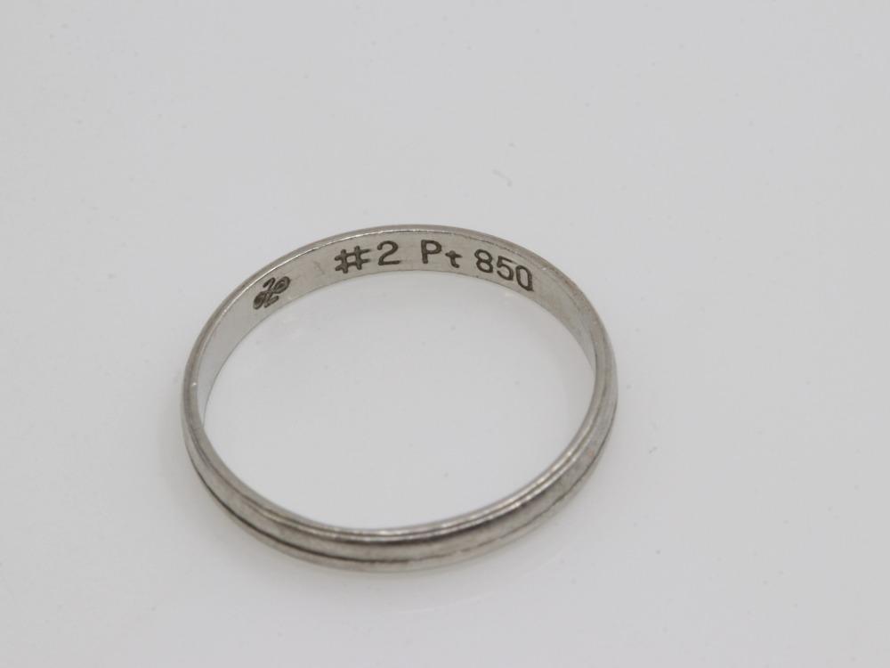Pt850のリング刻印