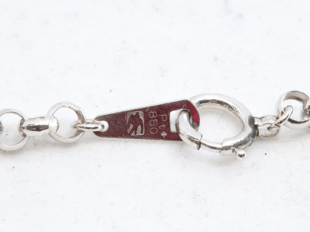 Pt850ネックレス刻印