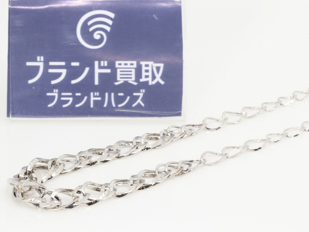 C041507) Pt850ネックレス 切子 ホールマーク850 プラチナ 【公式通販】